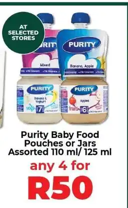 Food Lover's Market Purity Baby Food Pouches or Jars offer