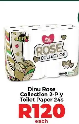 Food Lover's Market Dinu Rose Collection 2 Ply Toilet Paper 24s offer