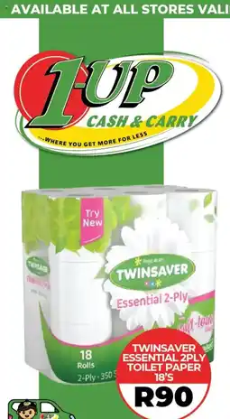 1UP TWINSAYER Essential 2-Ply Toilet Paper offer