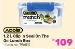 Game ADDIS munch Clip 'n Seal On The Go Lunch Box offer