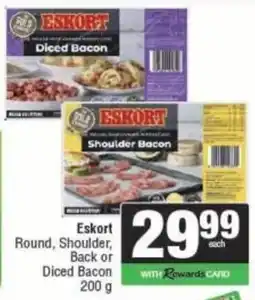 Spar Eskort Round, Shoulder, Back or Diced Bacon offer