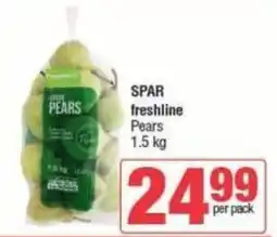 Spar SPAR freshline Pears offer
