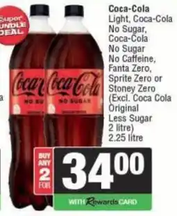 Spar Coca-Cola No Sugar offer