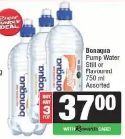 Spar Bonaqua Pump Water Still or Flavoured Assorted offer
