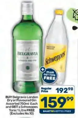 Pick n Pay Belgravia London Dry or Flavoured Gin Assorted 750ml offer