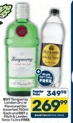 Pick n Pay Tanqueray London Dry or Flavoured Gin Assorted 750ml offer