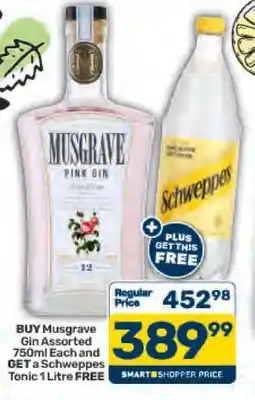 Pick n Pay Musgrave Gin Assorted 750ml offer