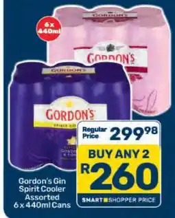 Pick n Pay Gordon's Gin Spirit Cooler Assorted 6 x 440ml Cans offer
