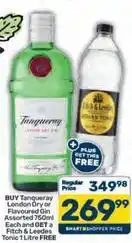 Pick n Pay Tanqueray - london dry or flavoured gin offer