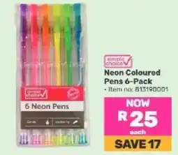 Game Neon Coloured Pens offer