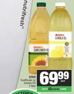 Spar SPAR Sunflower or Canola Oil offer