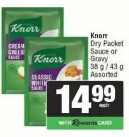 Spar Knorr Dry Packet Sauce or Gravy Assorted offer
