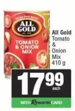 Spar All Gold Tomato & Onion Mix offer