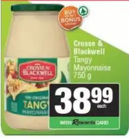 Spar Crosse & Blackwell Tangy Mayonnaise offer