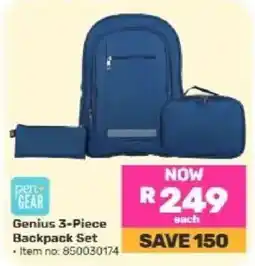 Game pen+ GEAR Genius 3-Piece Backpack Set offer