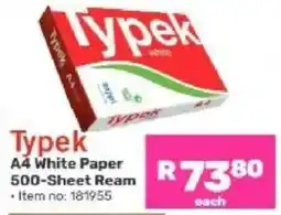 Game Typek A4 White Paper offer