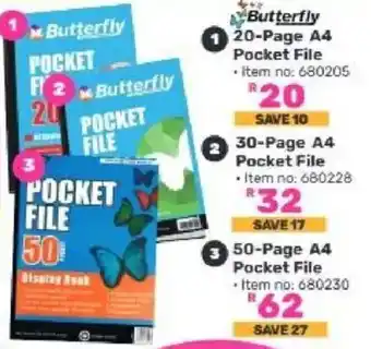Butterfly Pocket File
