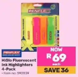 Game Penflex HiGlo Fluorescent Ink Highlighters offer