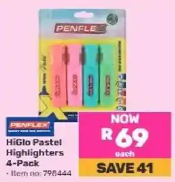 Game Penflex HiGlo Pastel Highlighters offer