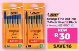 Game BIC Orange Fine Ball Pen offer