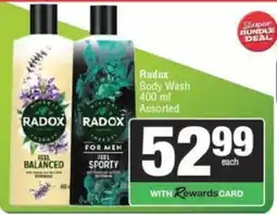 Spar Radox Body Wash Assorted offer