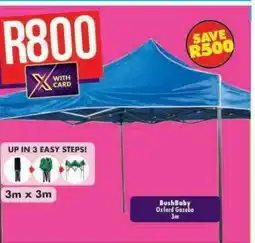 Shoprite BushBaby Oxford Gazebo 3m offer