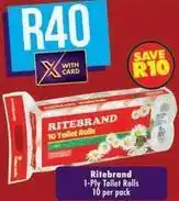 Shoprite Ritebrand - toilet rolls offer