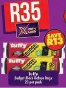 Shoprite Tuffy - budget refuse bags offer
