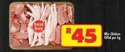 Shoprite Best buy - mix chicken offal per kg offer