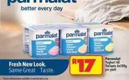 Shoprite Parmalat - yoghurt all variants offer