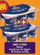 Shoprite Clover - smooth low fat yoghurt offer