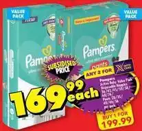 Shoprite Pampers - active baby value pack disposable nappies offer