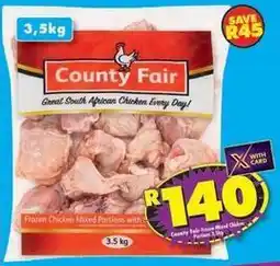 Shoprite County fair - frozen chicken mixed portions offer