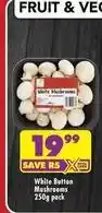 Shoprite White button mushrooms offer