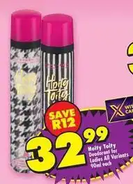Shoprite Hoity toity deodorant for ladies offer