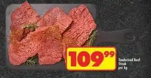 Shoprite Tenderised beef steak offer