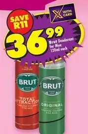 Shoprite Brut - deodorant for men offer