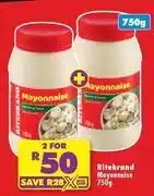 Shoprite Ritebrand - mayonnaise offer