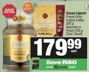 Douwe Egberts Freeze Dried Instant Coffee