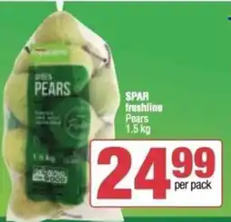 KwikSpar SPAR freshline Pears offer