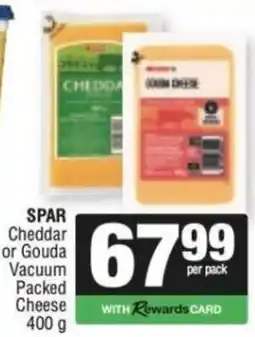 KwikSpar SPAR Cheddar or Gouda Vacuum Packed Cheese offer