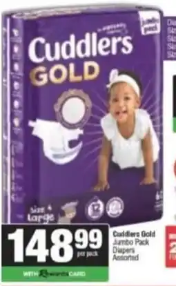 Spar Savemor Cuddlers Gold Diapers Assorted offer