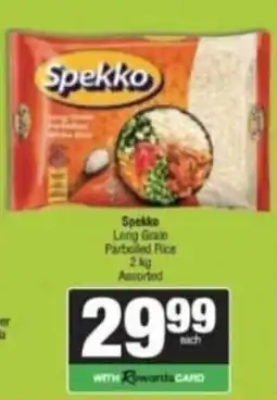 Spar Savemor Spekko Long Grain Parboiled Rice Assorted offer