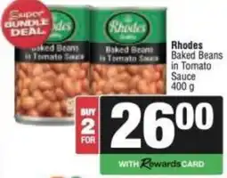 Spar Rhodes Baked Beans in Tomato Sauce offer