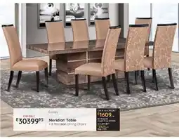 Bradlows Meridian Table + 8 Meridian Dining Chairs offer