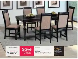 Bradlows Willow 7 Piece Dining Room Suite offer
