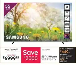 Bradlows SAMSUNG 55" UHD Smart TV offer