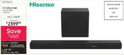 Bradlows Hisense 3.1 Channel Sound Bar HS3100 offer