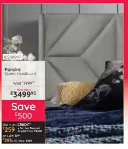 Bradlows Pandra Queen Headboard offer