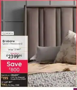 Bradlows Brisbane Queen Headboard offer